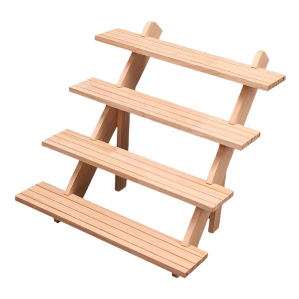 Eco-Friendly Maxbell Earring Rings Organizer Wood Easy to Assemble Storing Earrings Rings 4 Tier Durable