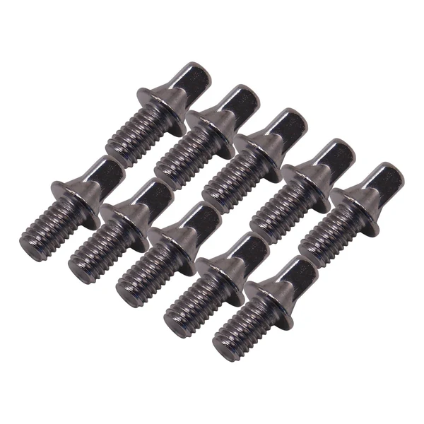 Artisan Maxbell 10x Drum Tension Rods Durable Metal Strong for Snare Drum Accessory DIY M6X10mm Outstanding