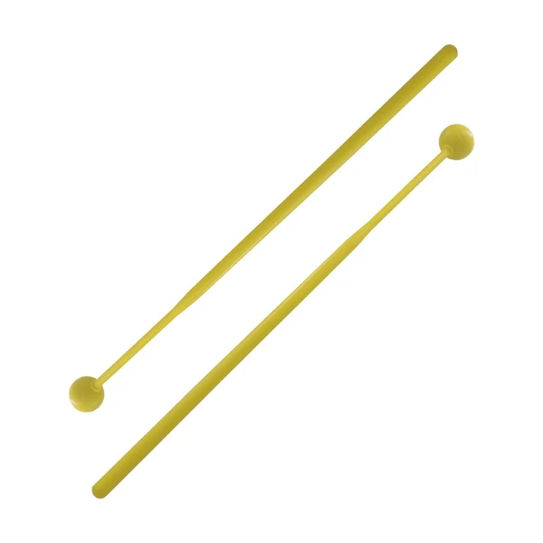 Consistent Maxbell 2 Pieces Plastic Drum Percussion Sticks 30cm for Woodblock Kids Energy Chime Yellow Certified