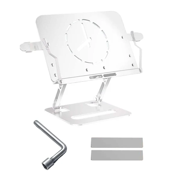 Sophisticated Maxbell Book Holder Foldable Tablet Holder Non Slip Save Space for Office Documents White Elite