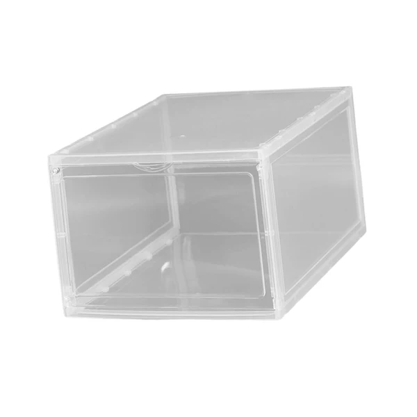 Authentic Maxbell Shoe Box Stackable Shoe Bins Display Case Shoe Container for Closet Clear Refined