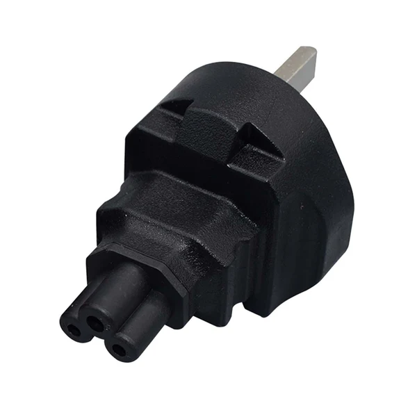 Clean Maxbell UK to IEC320 C5 AC Conversion Plug Computer Power Adapter for Printer Laptop Versatile