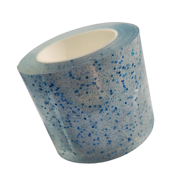 Outstanding Maxbell Glitter Nano Tape Educational Sensory Toy Multifunctional for Bubble Blowing Blue Width 5cm Natural