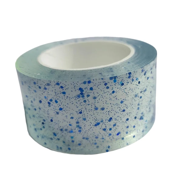 World-Class Maxbell Glitter Nano Tape Educational Sensory Toy Multifunctional for Bubble Blowing Blue Width 3cm Responsible