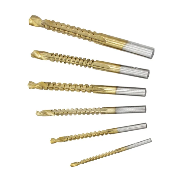 Reusable Maxbell 6x Twist Drill Twisted Design Drill Bit Set for Home Improvement wood Elite