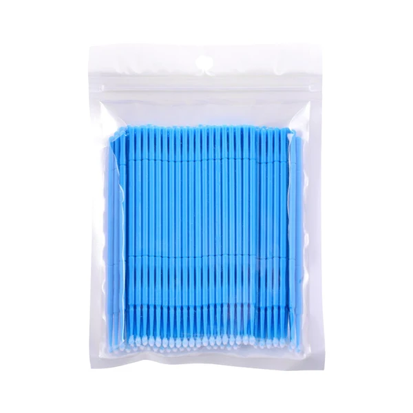 Excellent Maxbell 100 Pieces Micro Applicator Brushes for Eyelashes Mascara Makeup Application Blue Large Original Design