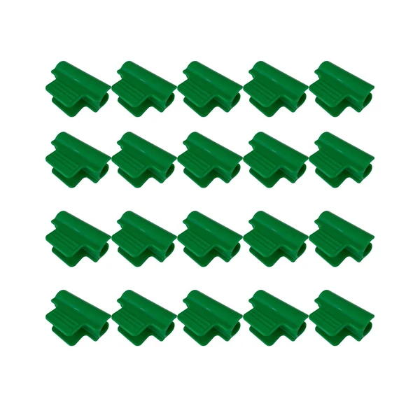 Easy-to-Use Maxbell 20 Pieces Greenhouse Film Clamps Shading film Netting for Farming Fixing green 8mm Trusted