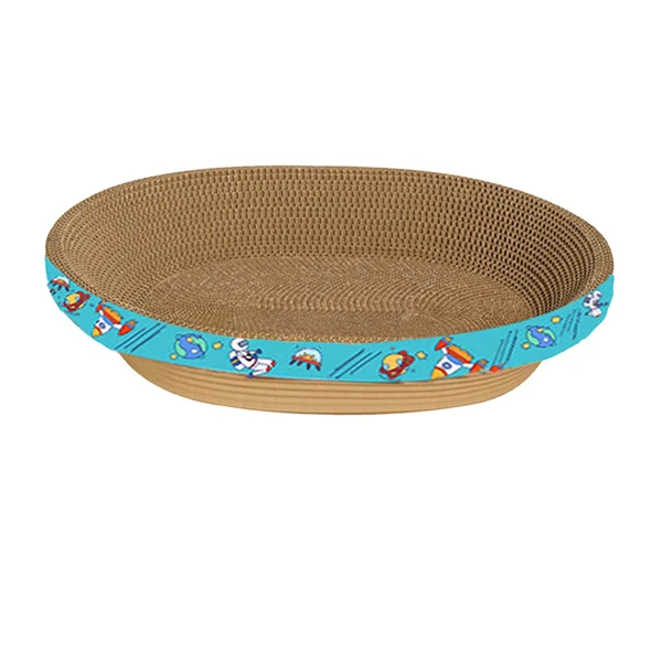 Flexible Maxbell Corrugated Scratch Pad Lounge Beds Kitten Sofa Cats Scratcher Cardboard 55cmx10cm Eco-Friendly