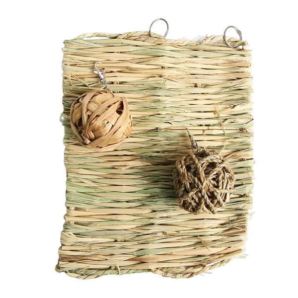 Reusable Maxbell Small Animal Chew Toy Rattan Ball Rabbit Toys for Chinchilla Parrot Hedgehog 3PCS Style A Comfortable