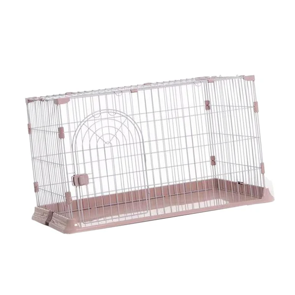 Original Design Maxbell Metal Dog Crate with Tray Pet Carrier Door Removable Heavy Duty Box pink M Outstanding