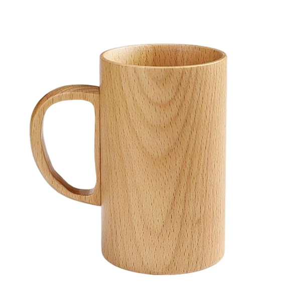 Breathable Maxbell Tea Cup Water Cup Smooth Coffee Cup Vintage Juice Drink Mug Solid Wooden Mug 150ml User-Friendly