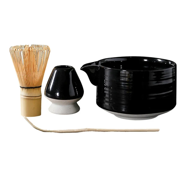 Green Maxbell 4Pcs Traditional Matcha Set for Family Japanese Matcha Preparation Gift Black Casual