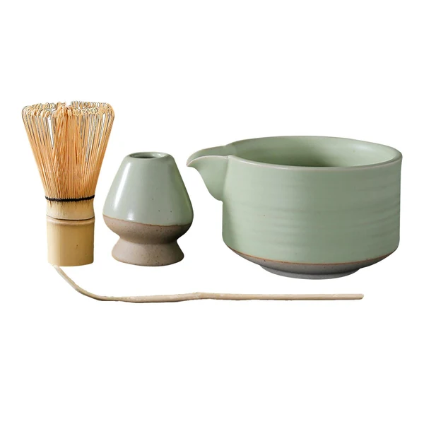 Official Maxbell 4Pcs Traditional Matcha Set for Family Japanese Matcha Preparation Gift Green Stylish