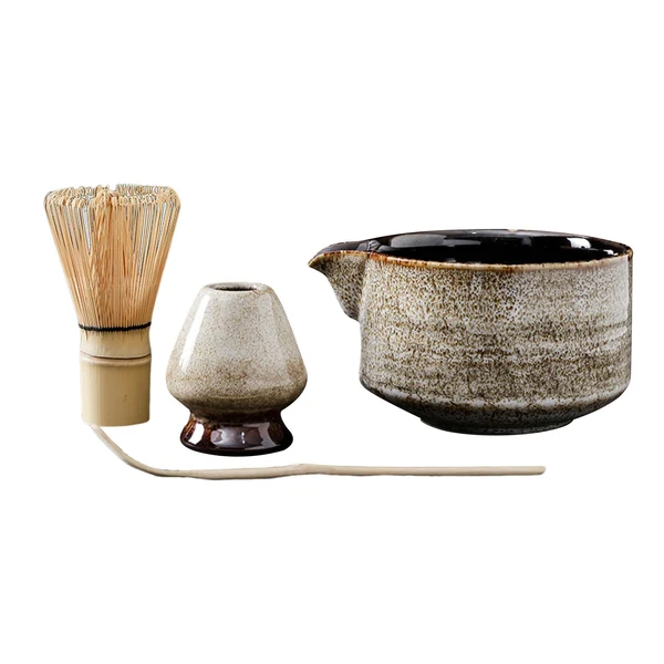 High-End Maxbell 4 Pieces Traditional Matcha Set Gift for Tea Lovers Beverage Family Excellent