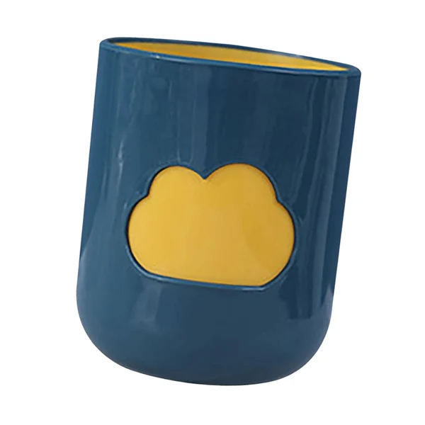 Luxury Maxbell Bathroom Tumbler Sturdy Multifunctional Modern Large Capacity Toothbrush Cup navy blue Secure