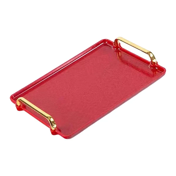 Solid Maxbell Serving Tray Luxury Style Tea Tray platter for Snack Kitchen S Comfortable