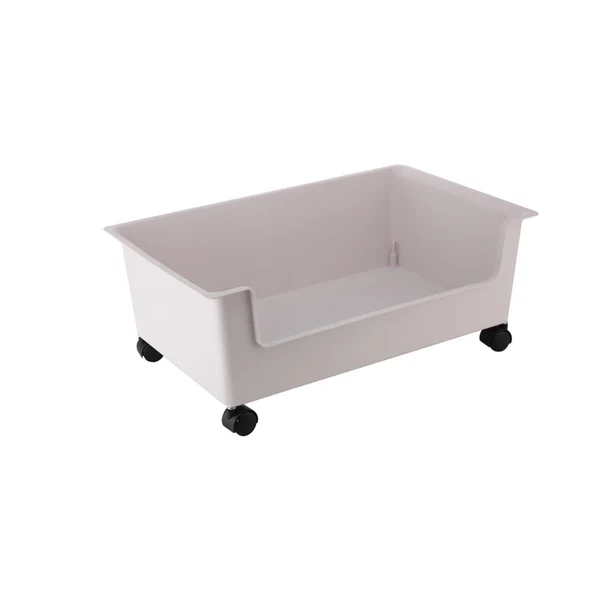 Outstanding Maxbell File Box with Wheels Oversized Storage Container for Closet Office Kids Room White L Genuine