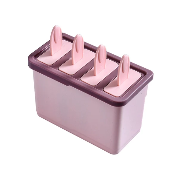 Next-Generation Maxbell Popsicle Maker DIY with Lids Kitchen Tools Ice Cream Maker for Home Homemade Pink Relaxed