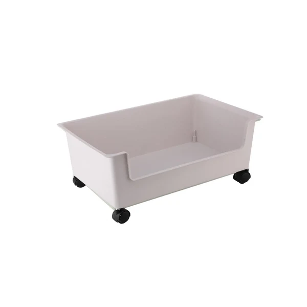 Official Maxbell File Box with Wheels Oversized Storage Container for Closet Office Kids Room S White Sustainable