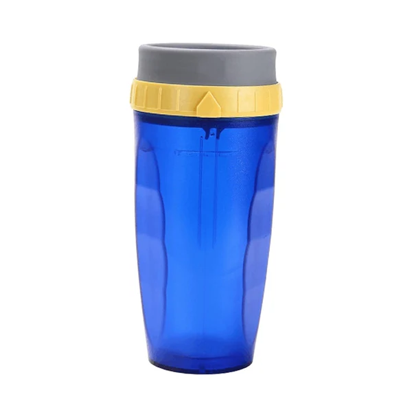 Organic Maxbell Coverless Twist Cup Portable with Stainless Steel Straw Insulated Coffee Cup Blue Sustainable