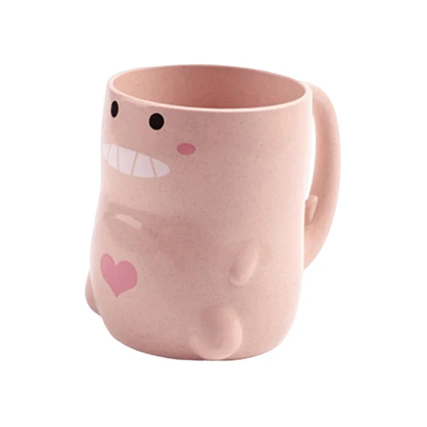 Reliable Maxbell Toothbrush Cup Holder Modern Hotel Couples Durable Drinking Cup Pink Long-Lasting