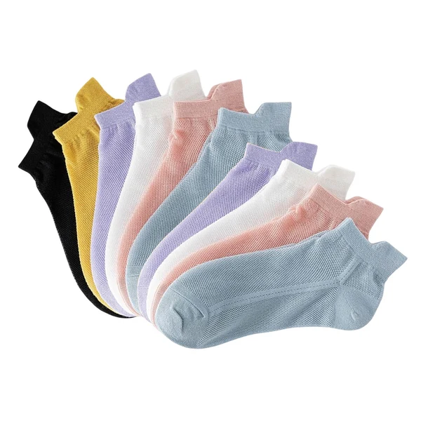 Efficient Maxbell Ankle Boat Socks 10 Pairs Anti Skid Hosiery Fashion Casual Socks Short Socks woman Smart