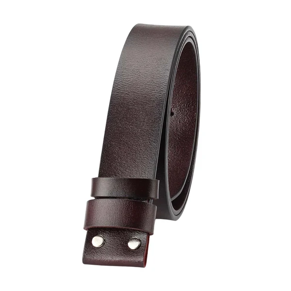 Clean Maxbell Belt Strap Western Belt without Buckle for Men Jeans Dark Brown Long-Lasting