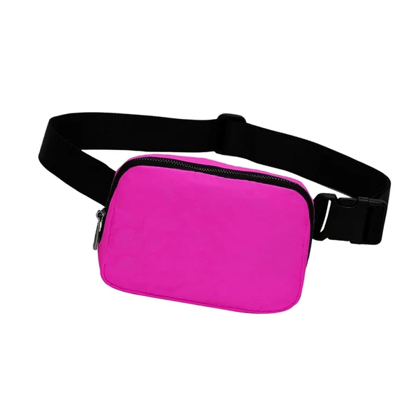 Unique Maxbell Waist Pack Bag Adjustable Strap Wallet Fanny Pack for Hiking Outdoor Walking Rose Red Carefully Designed