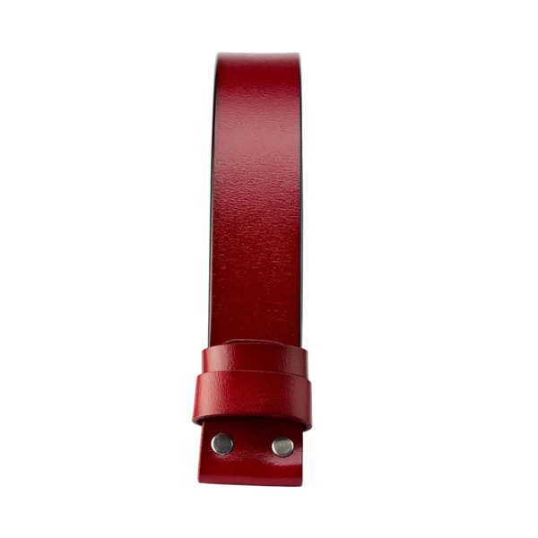 Reusable Maxbell Belt Strap Western Belt without Buckle for Men Jeans Red Enhanced