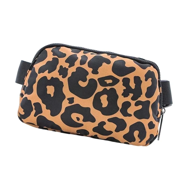 Fine Crafted Maxbell Waist Pack Bag Adjustable Strap Wallet Fanny Pack for Hiking Outdoor Walking Leopard Print Yellow Authentic