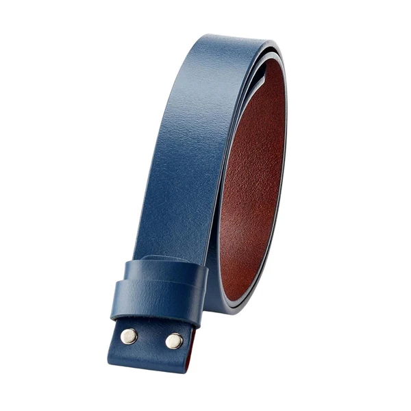 Top-Quality Maxbell Belt Strap Western Belt without Buckle for Men Jeans Blue Sophisticated