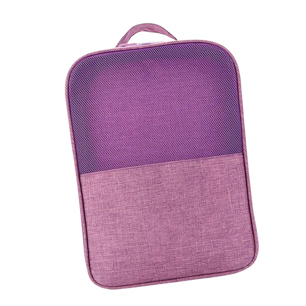 Convenient Maxbell Travel Shoes Bags Washable Portable Shoe Pouch for Unisex Suitcase Daily Use Purple Fashionable