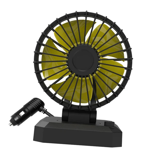 Flexible Maxbell Car Cooling Fan 2 Speeds 360 Rotation 1.8M Cord Single Head 12V Natural