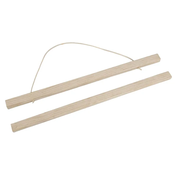 Refined Maxbell Magnetic Poster Hanger Frame Wooden for Maps Painting Scroll Picture Clip 51cm Pure