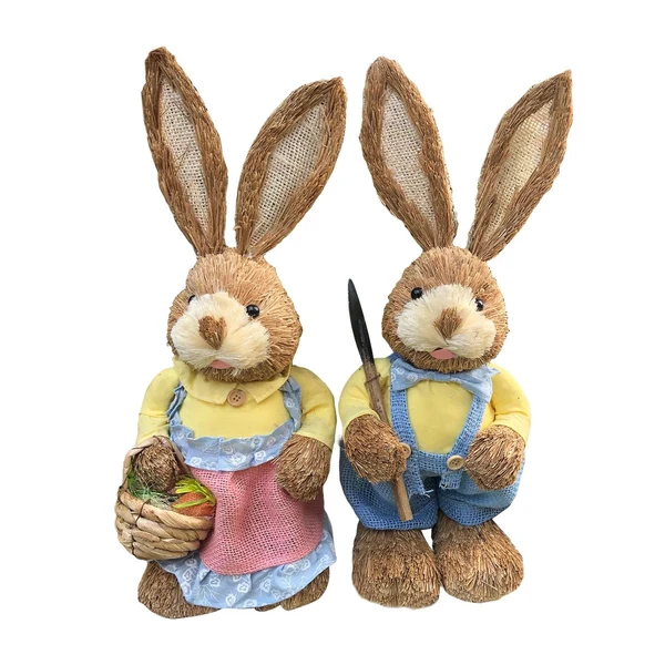 Proven Maxbell Straw Bunny Figurine Easter Decoration for Farmhouse Desktop Holiday Gifts Smart