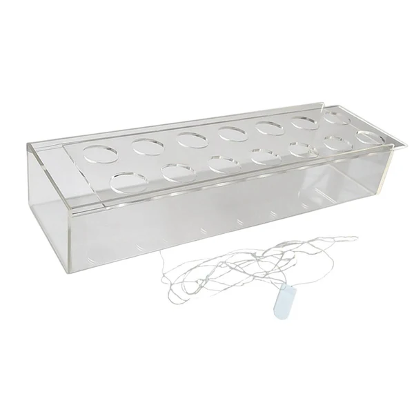 Effective Maxbell Acrylic Flower Vase Transparent Planter Pot for Desktop Dining Table Decor 35cmx10cmx6.5cm Specialty