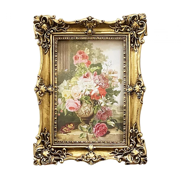 High-Quality Maxbell Antique Photo Frames Carved Display Frame Elegant for Home decor Breathable