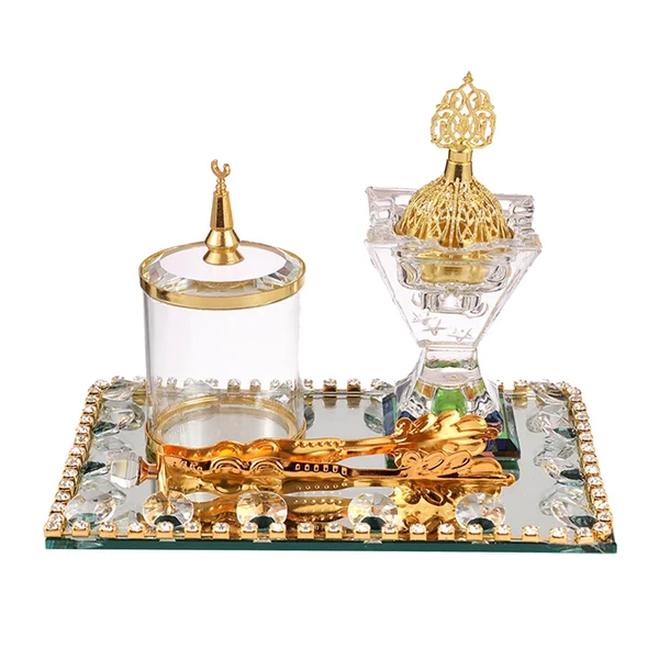 Excellent Maxbell Arabian Incense Burner with Incense Storage Jar Censer for Yoga SPA Bedroom Premium Material