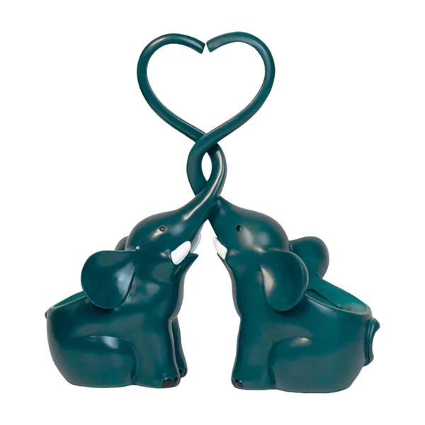Optimized Maxbell 2x Elephant Planter Elephant Figurine Plant Pots Home Decor Flower Pot Green Safe