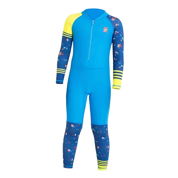 Long-Lasting Maxbell Kids Wetsuit Diving Swimsuits Boating Water Sports Kayak Thermal Full suits Blue L Solid