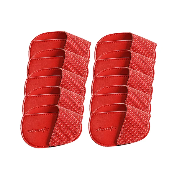 Outstanding Maxbell Golf Head Covers PU Portable Protector for Athlete Travel Golf Training Red Small Stylish