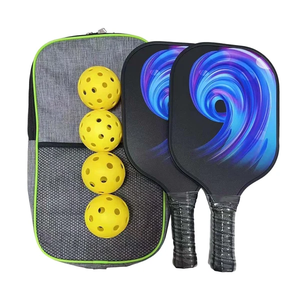 Optimized Maxbell Set of 2 Premium Pickleball Paddles and Storage Bag with 4 Pickleball Balls Official