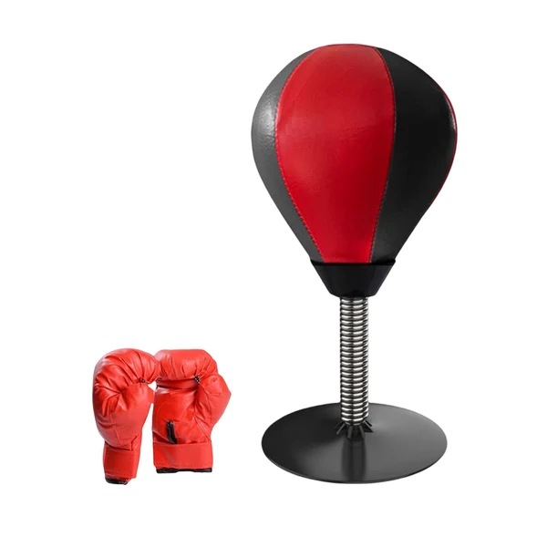 Genuine Maxbell Speed Ball Desktop Punching Bag Boxing Muay thai Punch Ball Boxing Ball Red Black Red Glove High-End