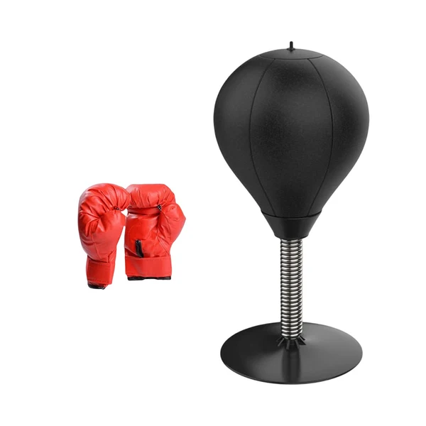 Environmentally Friendly Maxbell Speed Ball Desktop Punching Bag Boxing Muay thai Punch Ball Boxing Ball Black Kids Red Glove Safe