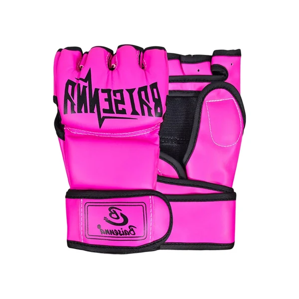 Secure Maxbell Mma Gloves Half Finger Training Boxing Gloves Hand Wraps Kick Boxing Gloves Pink High-Grade