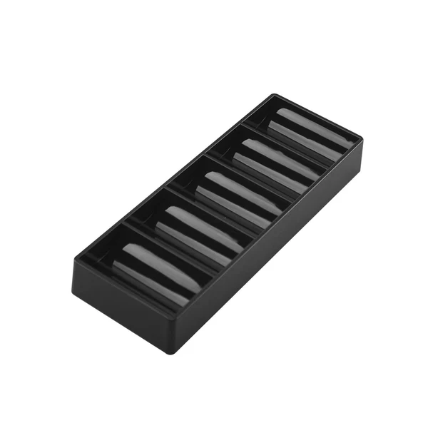 Safe Maxbell Acrylic Chips Tray Holds 100 Chips Carrier for Family Party Game Clay Chips Black Without Lid Reusable