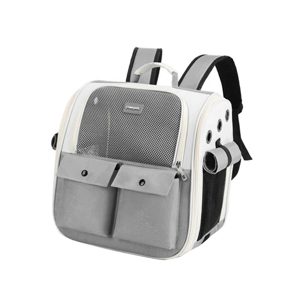 Soft Maxbell Pet Cat Carrier Backpack Portable Ventilation Carrying Bag for Outdoor Gray Consistent