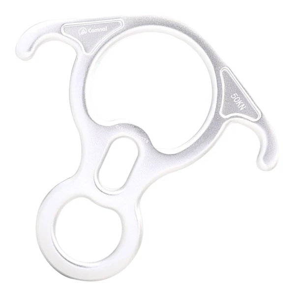 Certified Maxbell 50kN 11000 Lbf Rescue Figure 8 Descender Large for Rope Rappel Dance White Professional
