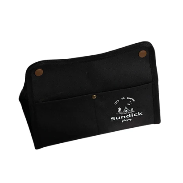 Long-Lasting Maxbell Tissue Storage Bag Napkin Paper Bag Toilet Paper Holder for Travel BBQ Black Sustainable