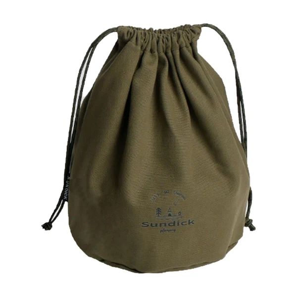 Responsible Maxbell Canvas Drawstring Bag Cookware Kitchen Kit Durable for Fishing Climbing Green Large Easy-to-Use